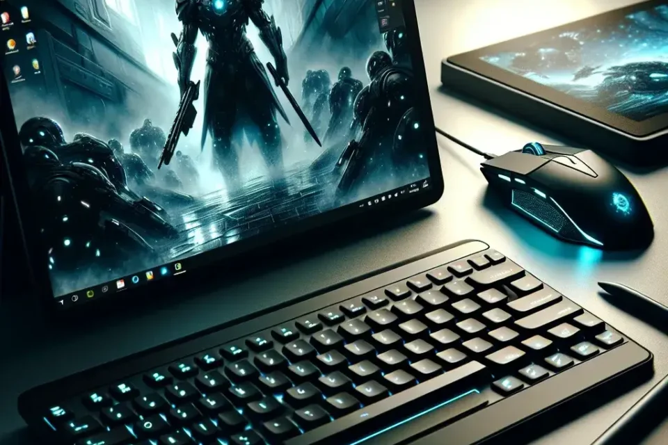 "ASUS ROG Flow Z13 (2025) tablet PC showcasing its sleek design and powerful performance, ideal for demanding gaming applications in a detailed review."